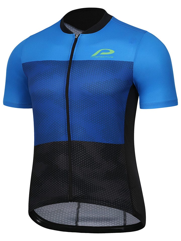 Protective Koszulka kolarska "Transform" w kolorze niebiesko-czarnym rozmiar: 4XL