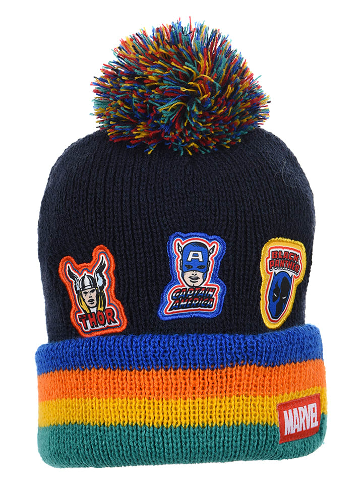 Avengers Czapka "Avengers" w kolorze granatowym ze wzorem rozmiar: 52 cm