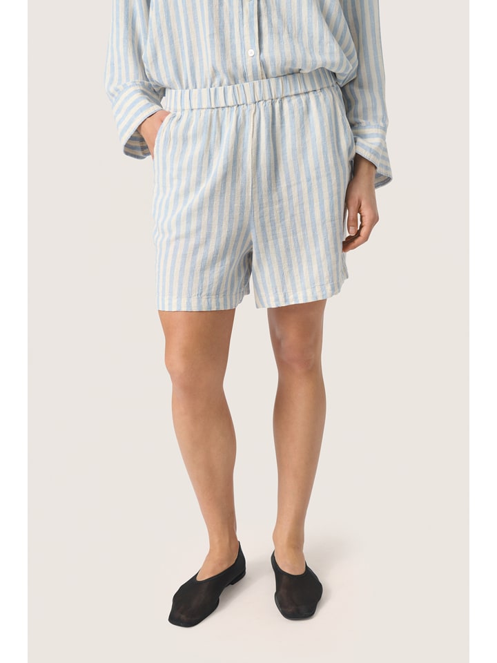 Soaked in Luxury Lniane szorty "Soaked in Luxury" w kolorze białym rozmiar: XXL