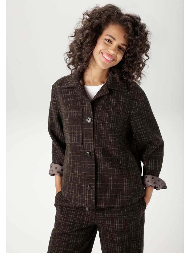 Aniston Kurtka koszulowa w kolorze ciemnobrązowym rozmiar: 44