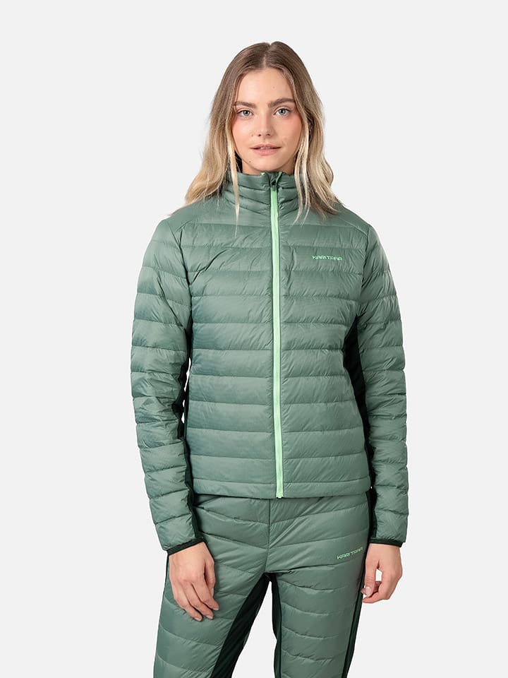KARI TRAA Kurtka puchowa "Emilie" w kolorze zielonym rozmiar: S