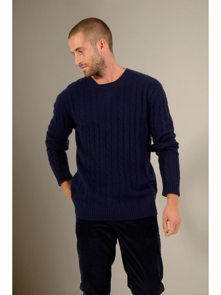 Perfect Cashmere Kaszmirowy sweter "Darri" w kolorze granatowym rozmiar: XL