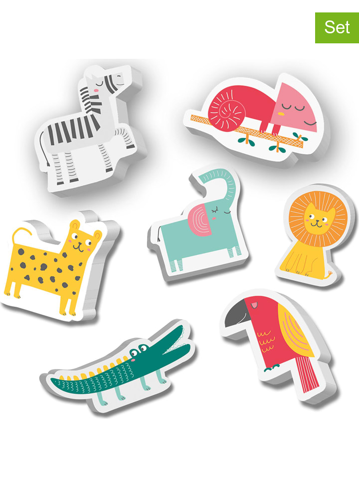 SES 14-częściowy zestaw piankowych zwierzątek "Safari" - 12 m+ rozmiar: onesize