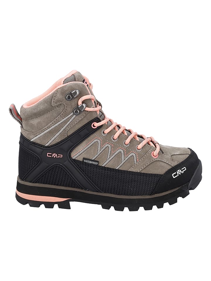 cmp Skórzane botki trekkingowe "Moon" w kolorze szarym rozmiar: 36