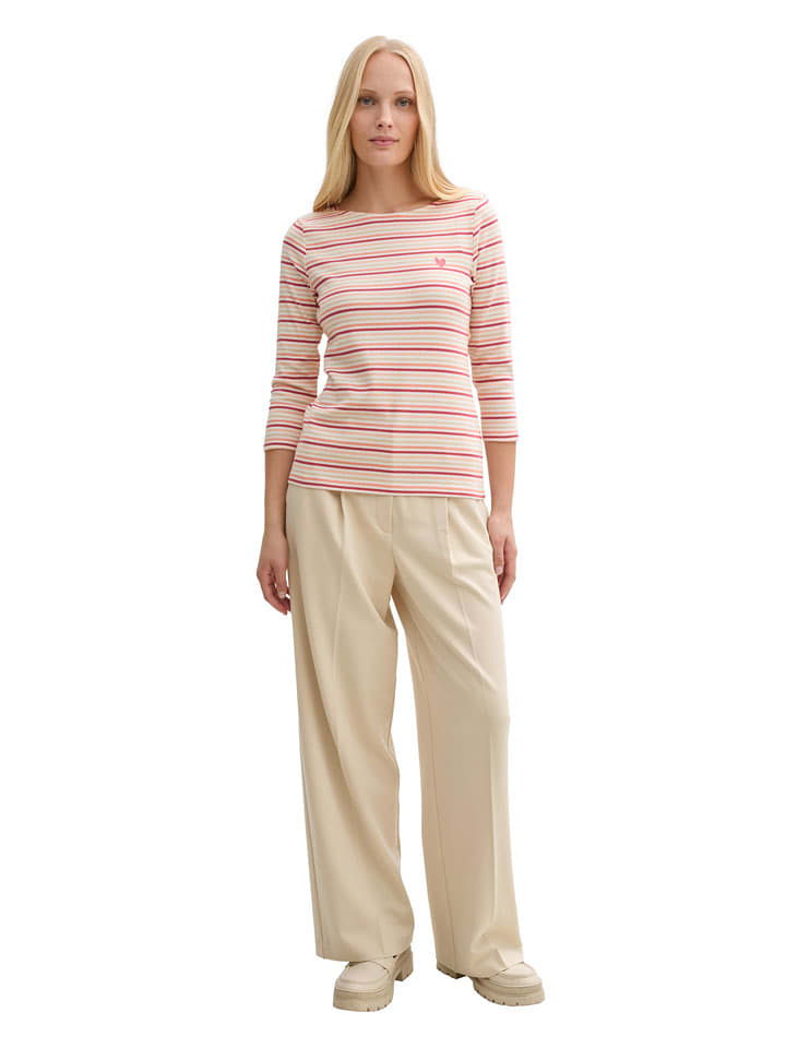 Tom Tailor Koszulka w kolorze jasnoróżowo-beżowo-białym rozmiar: 3XL