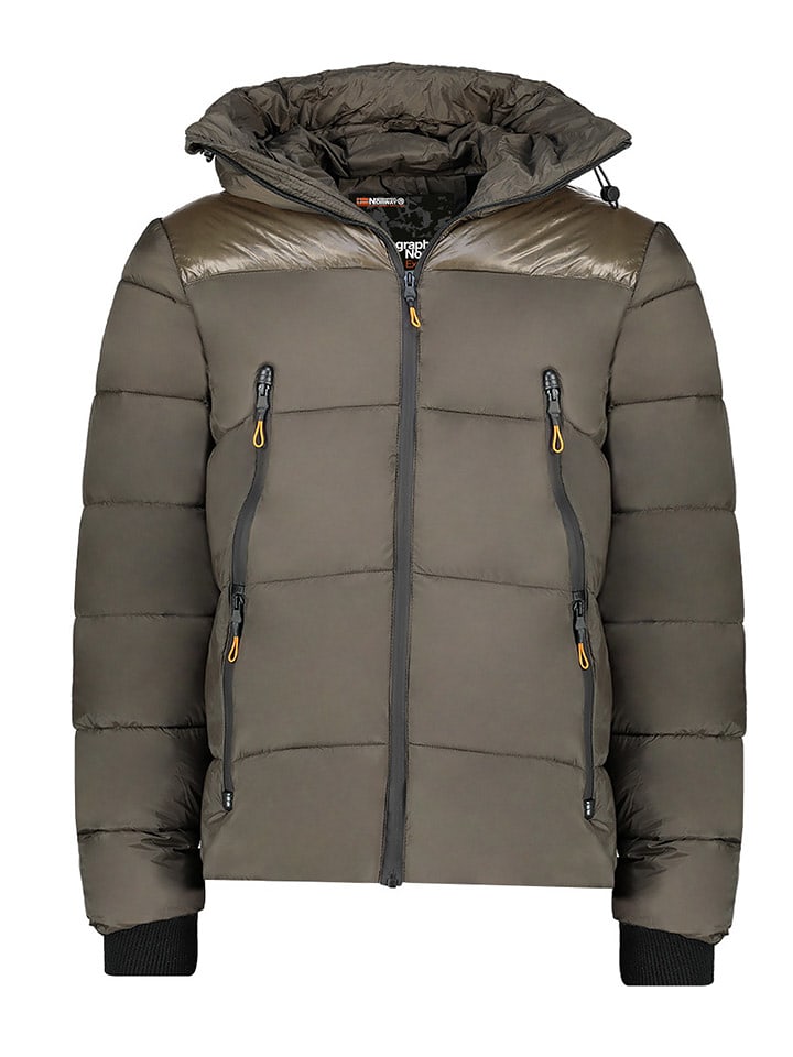 Geographical Norway Kurtka zimowa "Bayou" w kolorze khaki rozmiar: M