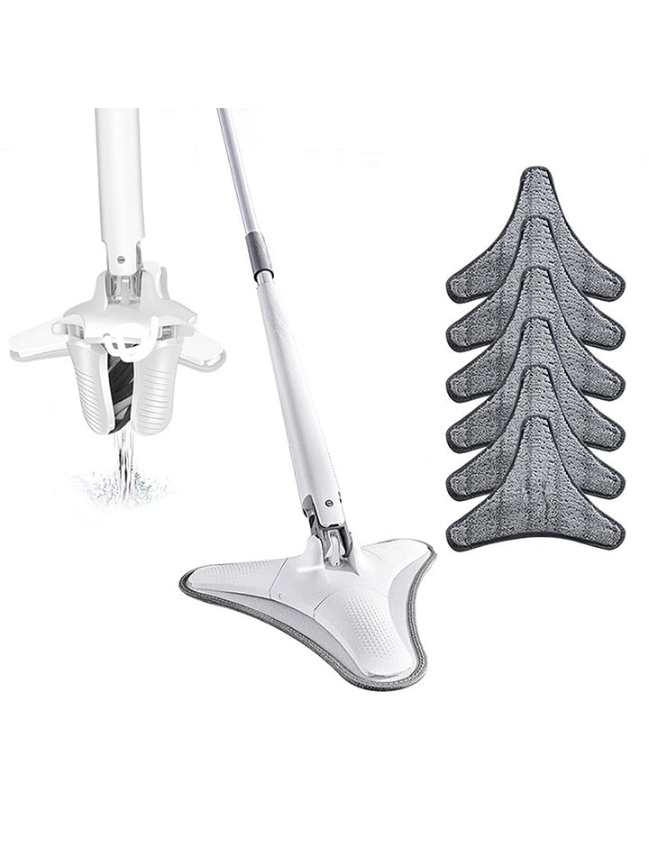 Joybos Mop podłogowy w kolorze biało-szarym - dł. 125 cm rozmiar: onesize