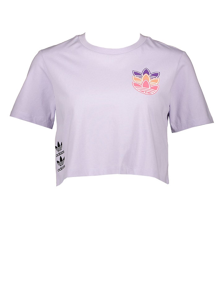 adidas Koszulka "TEE" w kolorze fioletowym rozmiar: 40