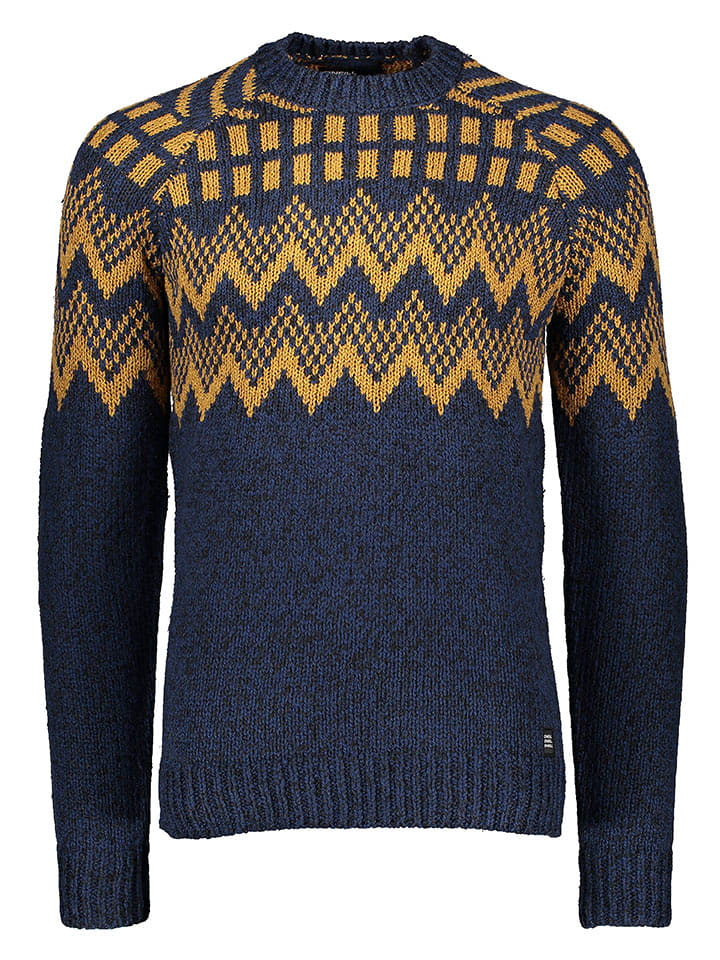 O'Neill Sweter w kolorze granatowo-pomarańczowym rozmiar: M