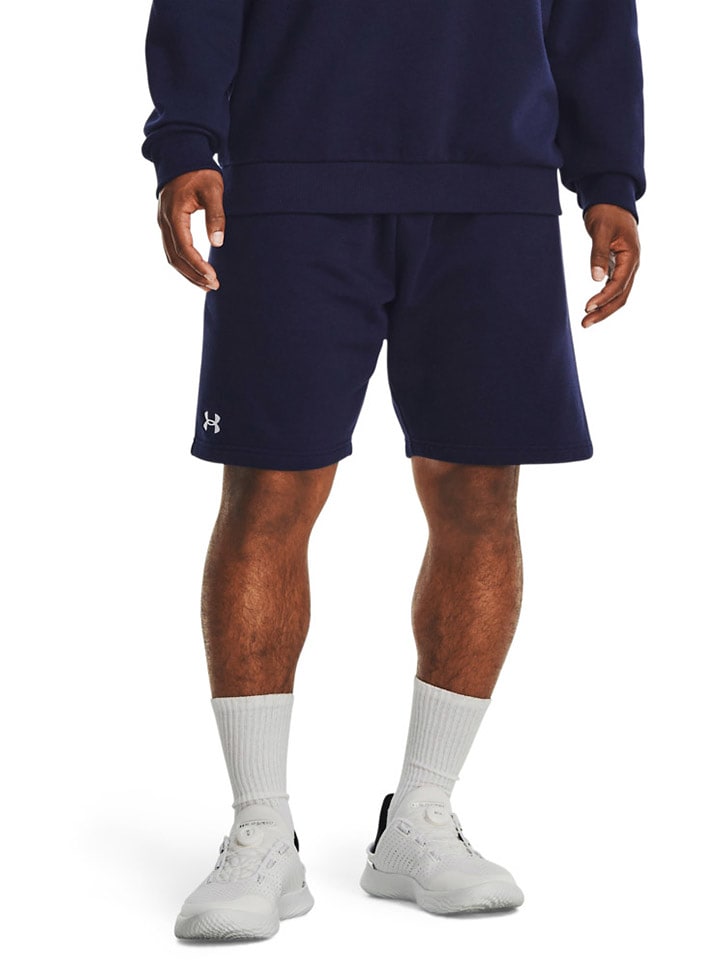 Under Armour Szorty dresowe "Rival" w kolorze granatowym rozmiar: L