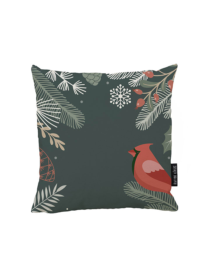 Butter Kings Poszewka "Frosted Branches" w kolorze zielonym na poduszkę - 45 x 45 cm rozmiar: onesize