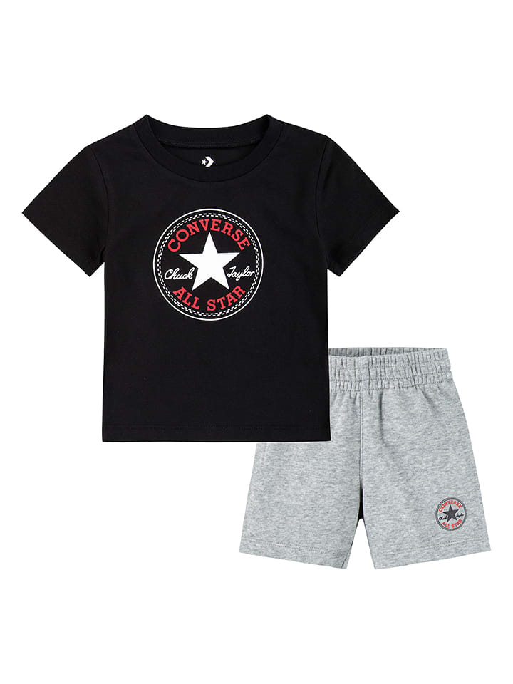 Converse 2-częściowy zestaw w kolorze czarno-szarym rozmiar: 86/92