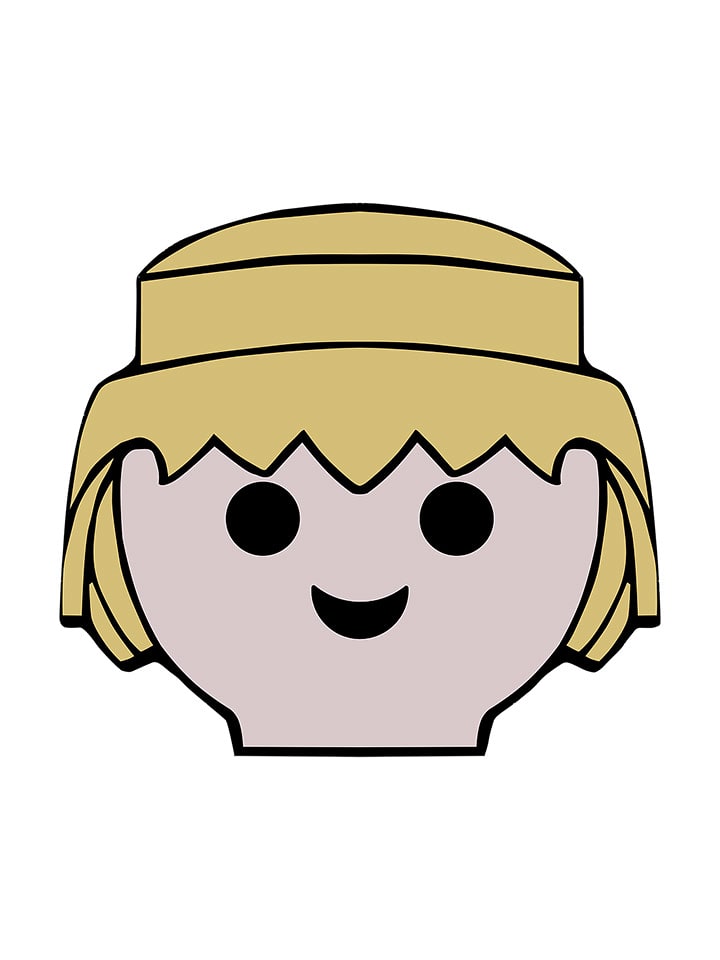 Playmobil Haczyk ścienny "Playmobil Boy" w kolorze kremowo-żółtym - 8 x 4 cm rozmiar: onesize