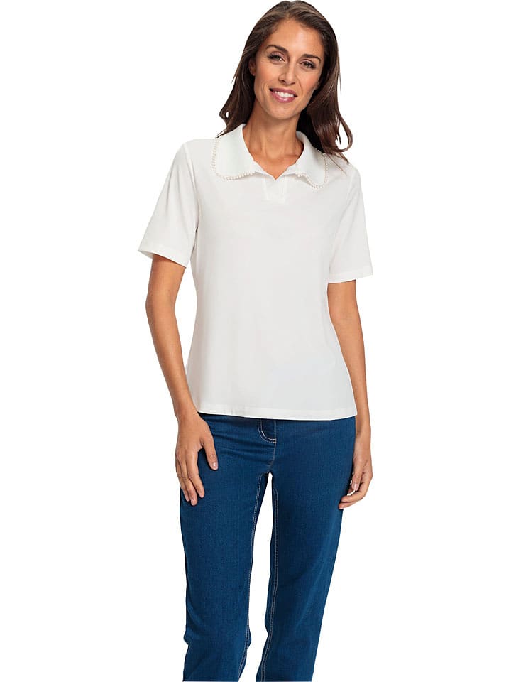 Heine Koszulka polo w kolorze kremowym rozmiar: 46