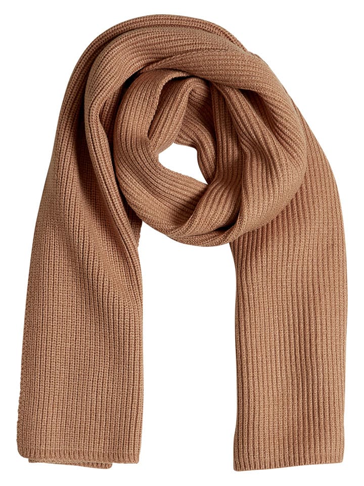 MOSS COPENHAGEN Szal "Rachelle" w kolorze karmelowym rozmiar: onesize