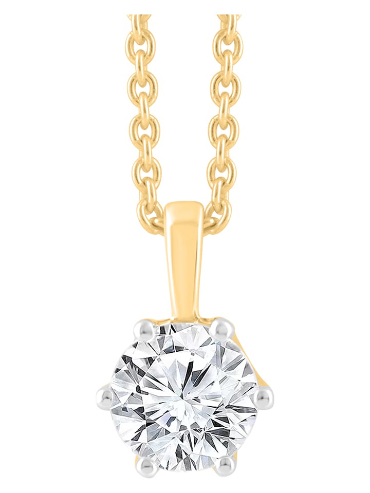 Diamonds lab grown Złota zawieszka z diamentem rozmiar: onesize