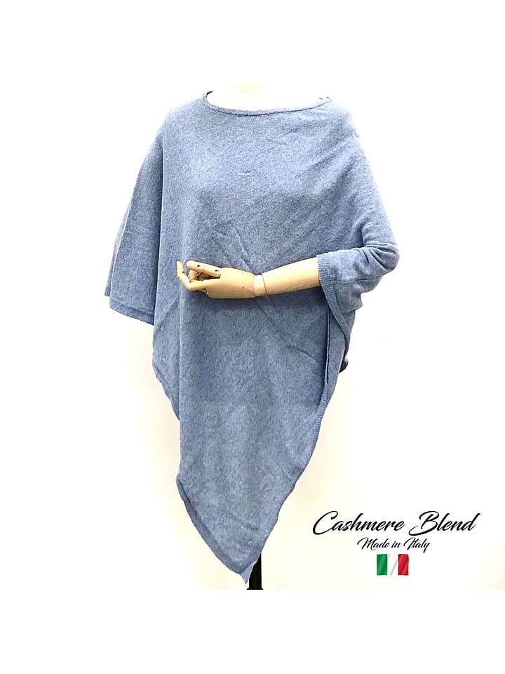 MILANO AMOUR Ponczo w kolorze błękitnym rozmiar: onesize