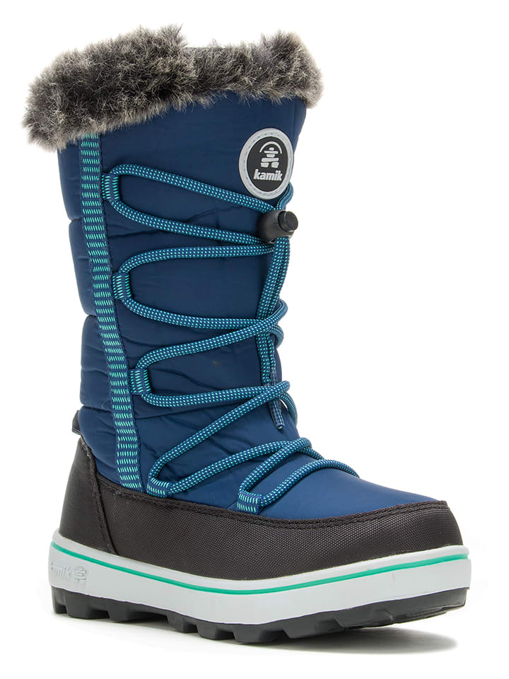 Kamik Kozaki zimowe "Hopper" w kolorze granatowym rozmiar: 33