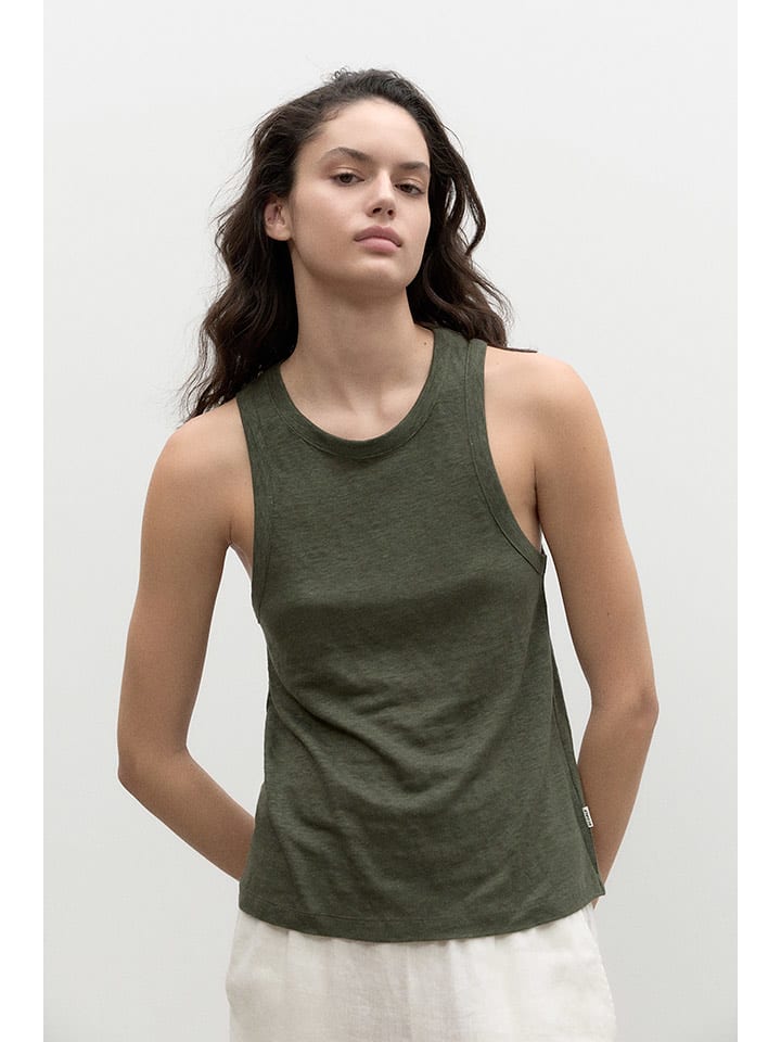 Ecoalf Top w kolorze khaki rozmiar: S