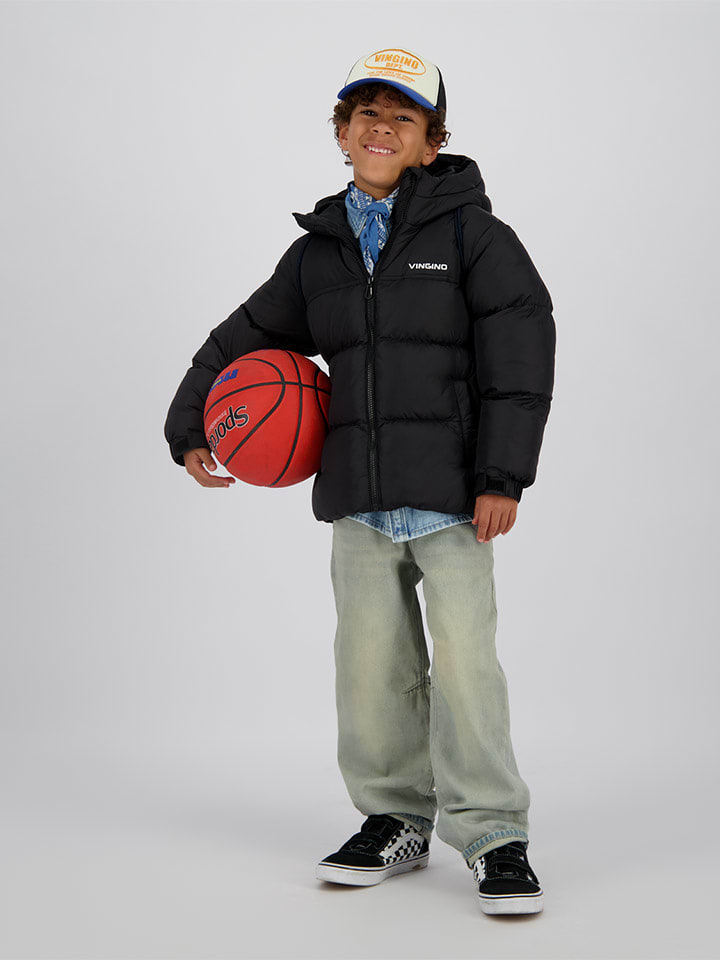 Vingino Kurtka zimowa "Thorther" w kolorze czarnym rozmiar: 152