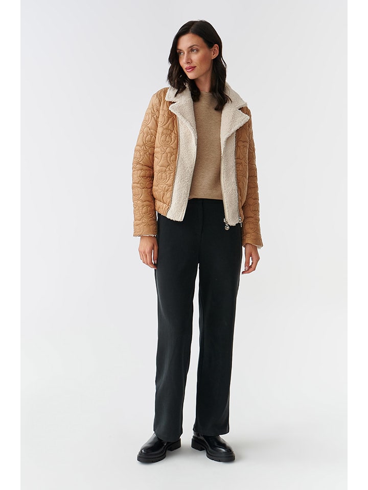 TATUUM Dwustronna kurtka "Bankaria" w kolorze jasnobrązowo-kremowym rozmiar: 34