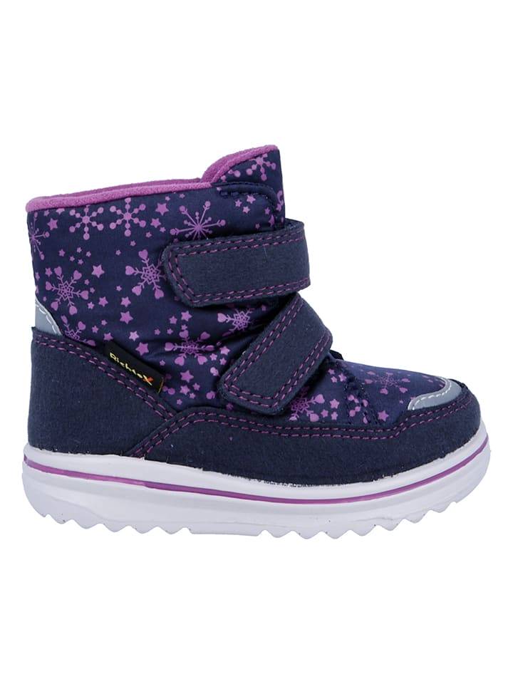 Richter Shoes Kozaki zimowe "Snow" w kolorze granatowo-fioletowym rozmiar: 20