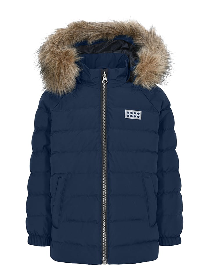 LEGO Kurtka pikowana ''Lwjulio 714'' w kolorze granatowym rozmiar: 110