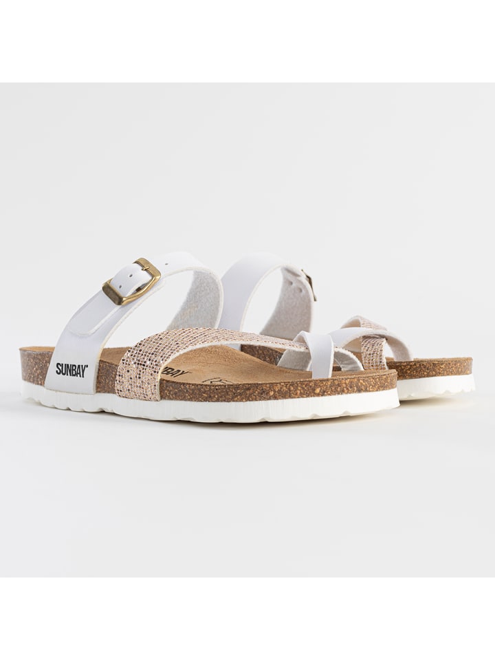 Sunbay Japonki "Tulipe" w kolorze złoto-białym rozmiar: 40