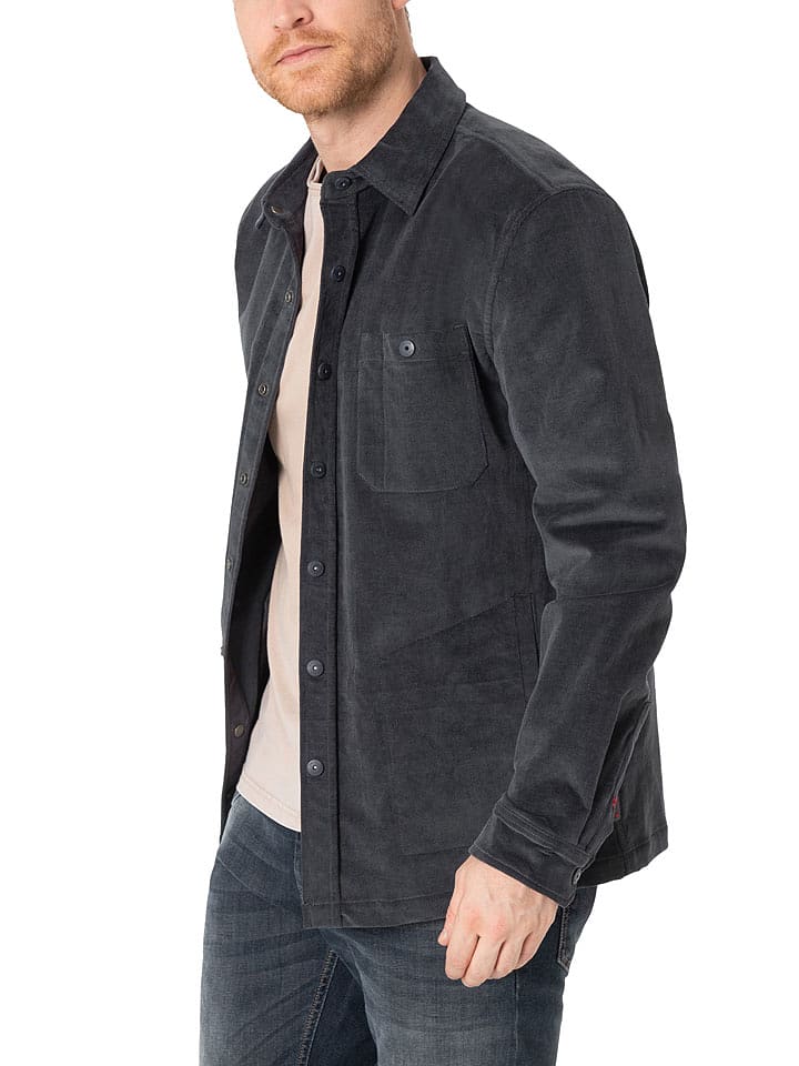 Timezone Kurtka koszulowa w kolorze ciemnoszarym rozmiar: XL