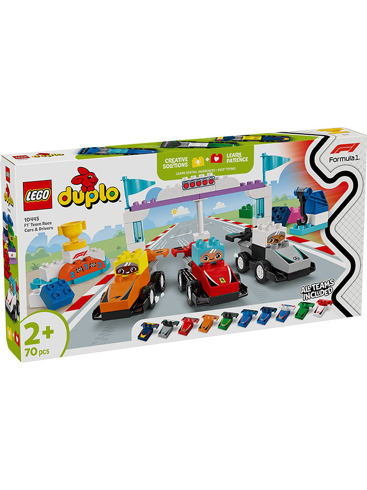 LEGO LEGO® DUPLO®: Town F1® Team racing cars with racing drivers - 2+ rozmiar: onesize