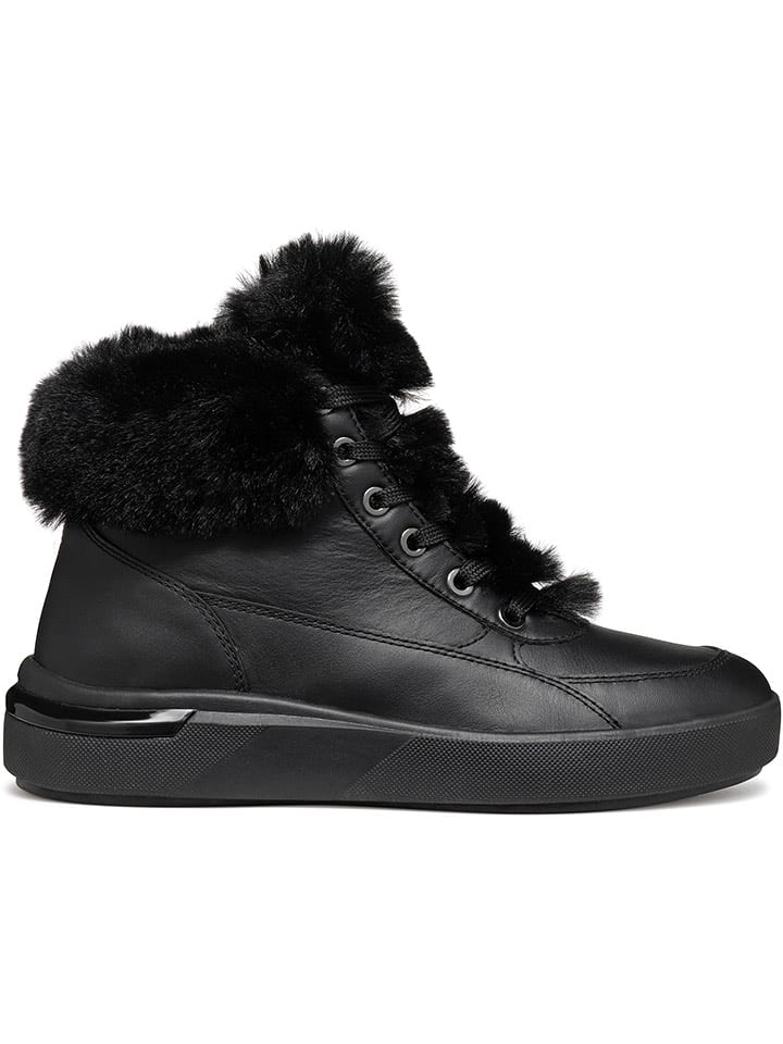 Geox Skórzane botki "Dalyla" w kolorze czarnym rozmiar: 35