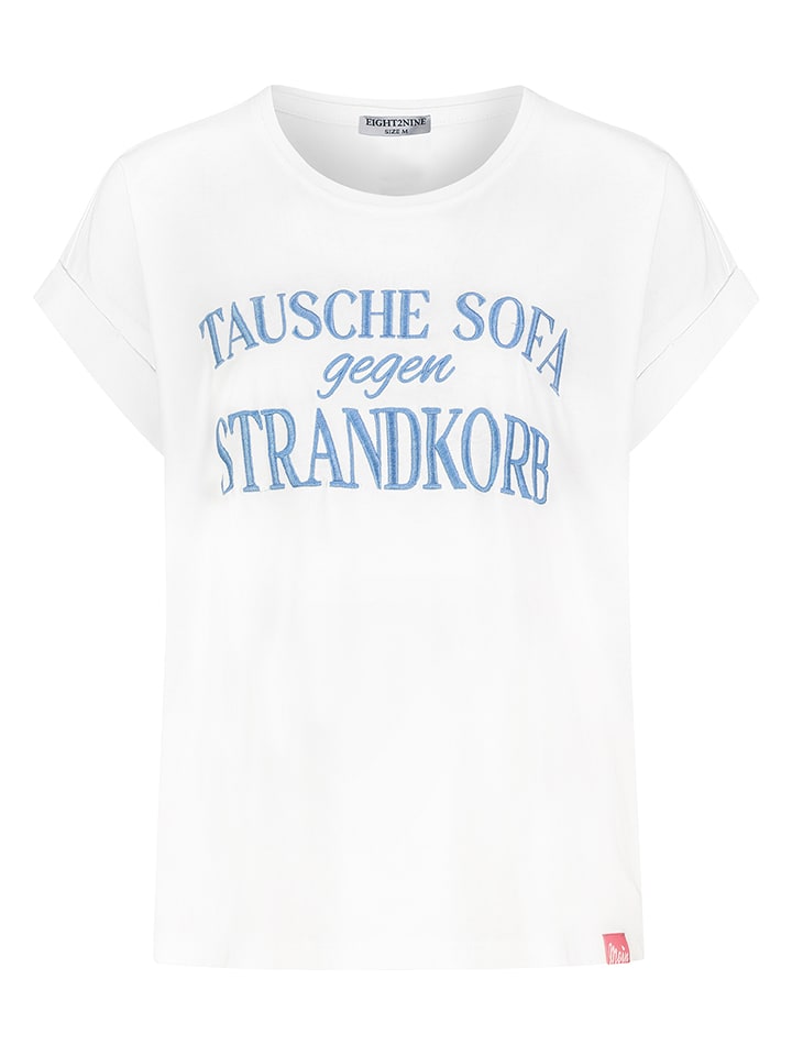 Eight2Nine Koszulka w kolorze białym rozmiar: L