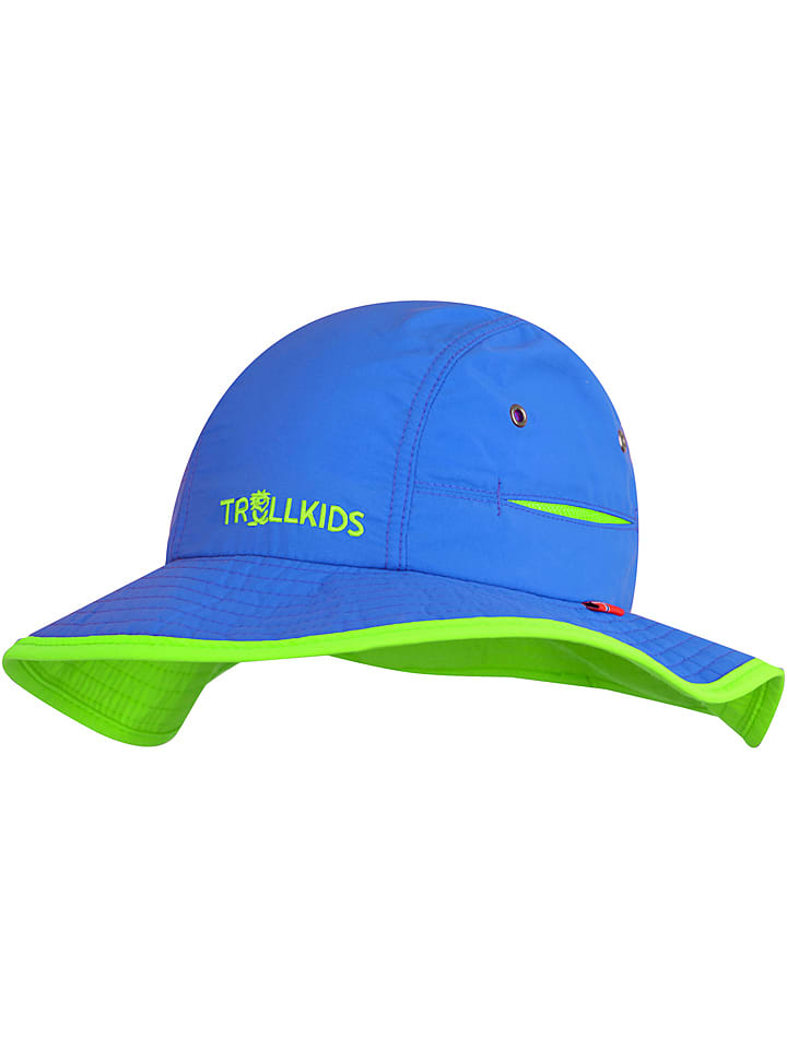 Trollkids Kapelusz przeciwsłoneczny "Troll" w kolorze niebiesko-jasnozielonym rozmiar: 48-52 cm