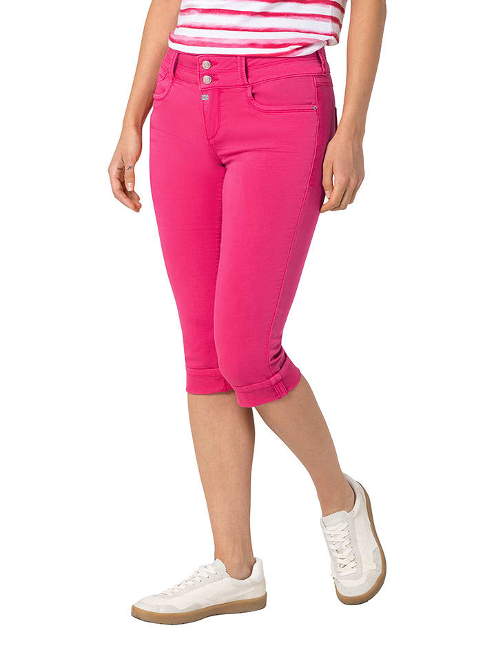 Timezone Rybaczki dżinsowe "Enya" w kolorze różowym rozmiar: W28