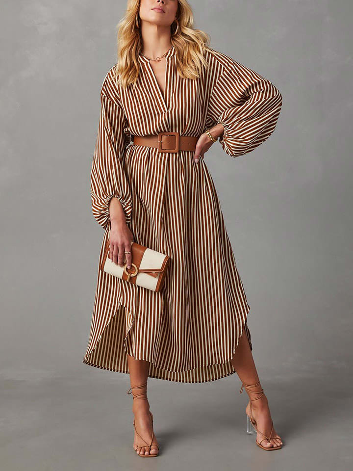 Milan Kiss Sukienka w kolorze jasnobrązowo-kremowym rozmiar: M