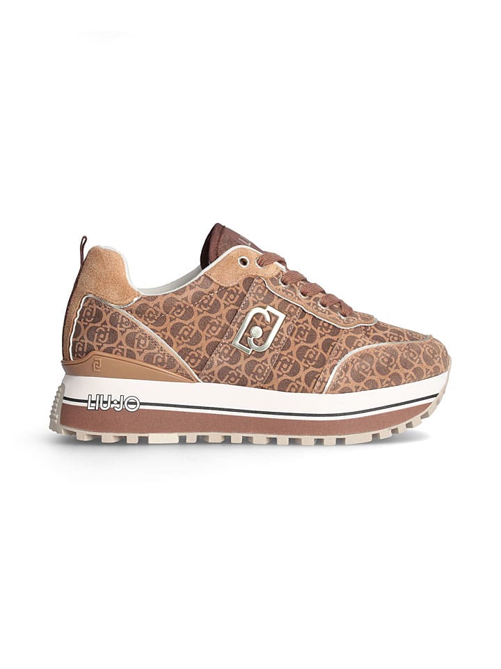 Liu Jo Skórzane sneakersy w kolorze jasnobrązowym rozmiar: 37
