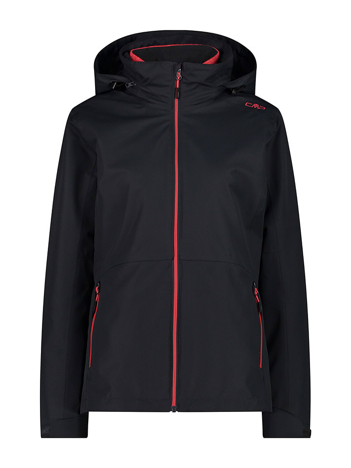 CMP Kurtka funkcyjna 3w1 w kolorze czarno-czerwonym rozmiar: 42