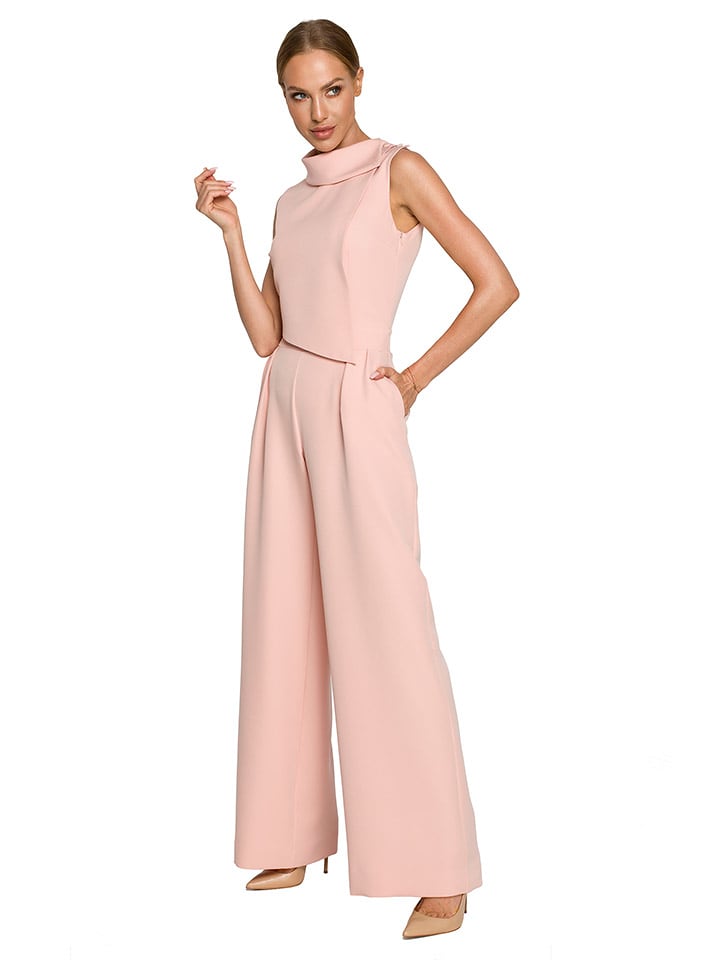 made of emotion Kombinezon w kolorze jasnoróżowym rozmiar: M