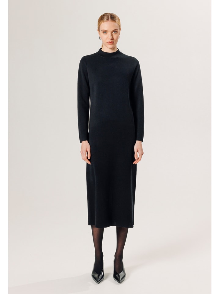 Rodier Wełniana sukienka w kolorze czarnym rozmiar: L