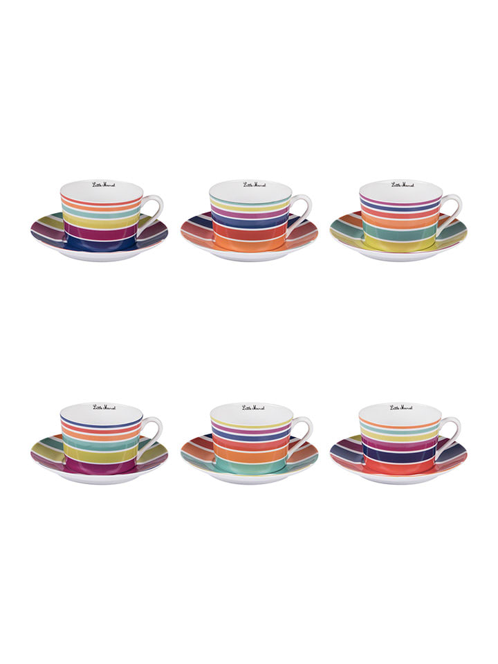 TABLE PASSION Filiżanki (2 szt.) "Multico" ze wzorem - 350 ml (produkt niespodzianka) rozmiar: onesize