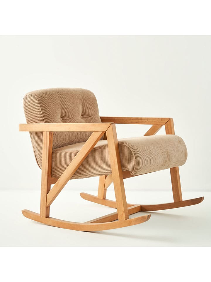 BELLA MAISON Fotel bujany "Just" w kolorze jasnobrązowym - 80 x 68 x 93 cm rozmiar: onesize