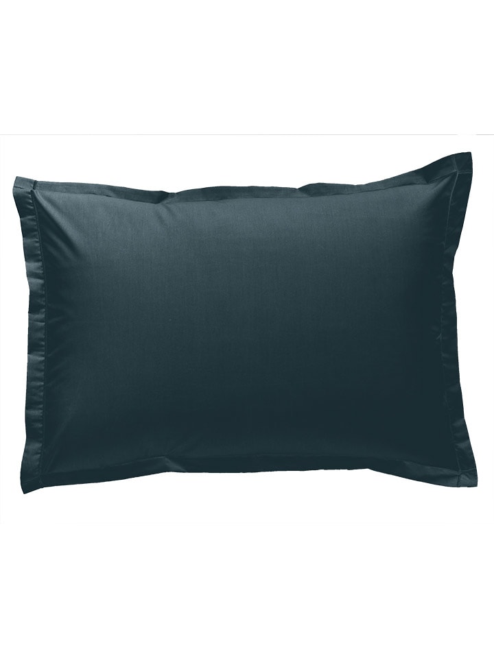 Soft by Perle de Coton Perkalowa poszewka w kolorze morskim na poduszkę rozmiar: 180x200 cm