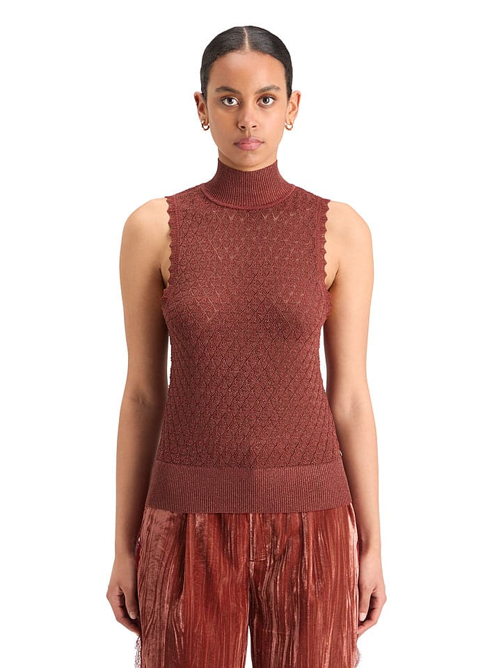 Scotch & Soda Top w kolorze bordowym rozmiar: XS