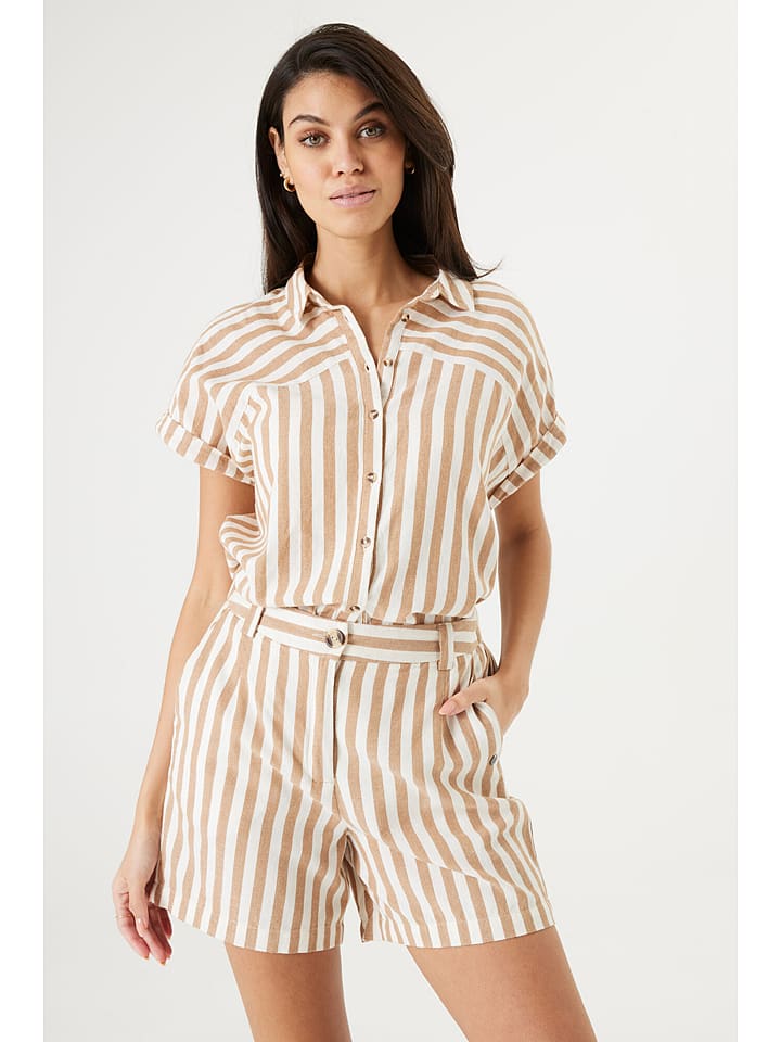 Garcia Bermudy w kolorze beżowo-białym rozmiar: XXL