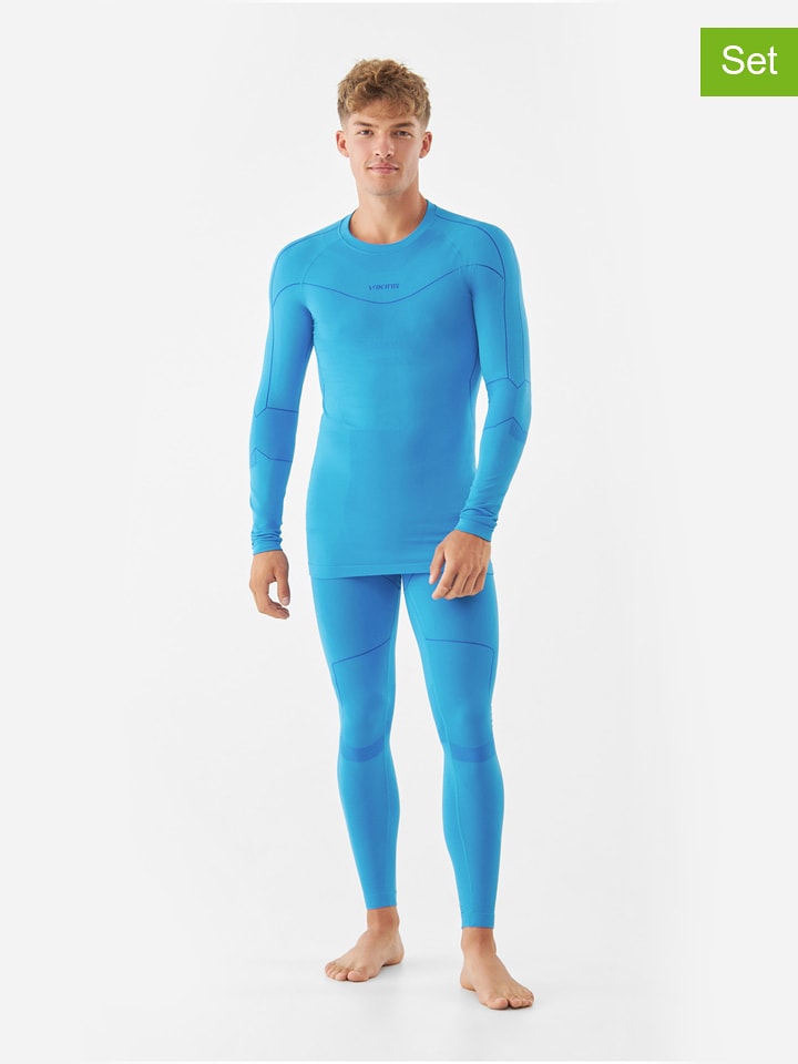 Viking 2-częściowy zestaw termiczny "Gary" w kolorze błękitnym rozmiar: M