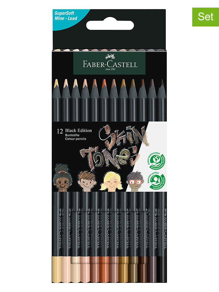 Faber-Castell Kredki (24 szt.) "Black Edition - Skin Tones" rozmiar: onesize