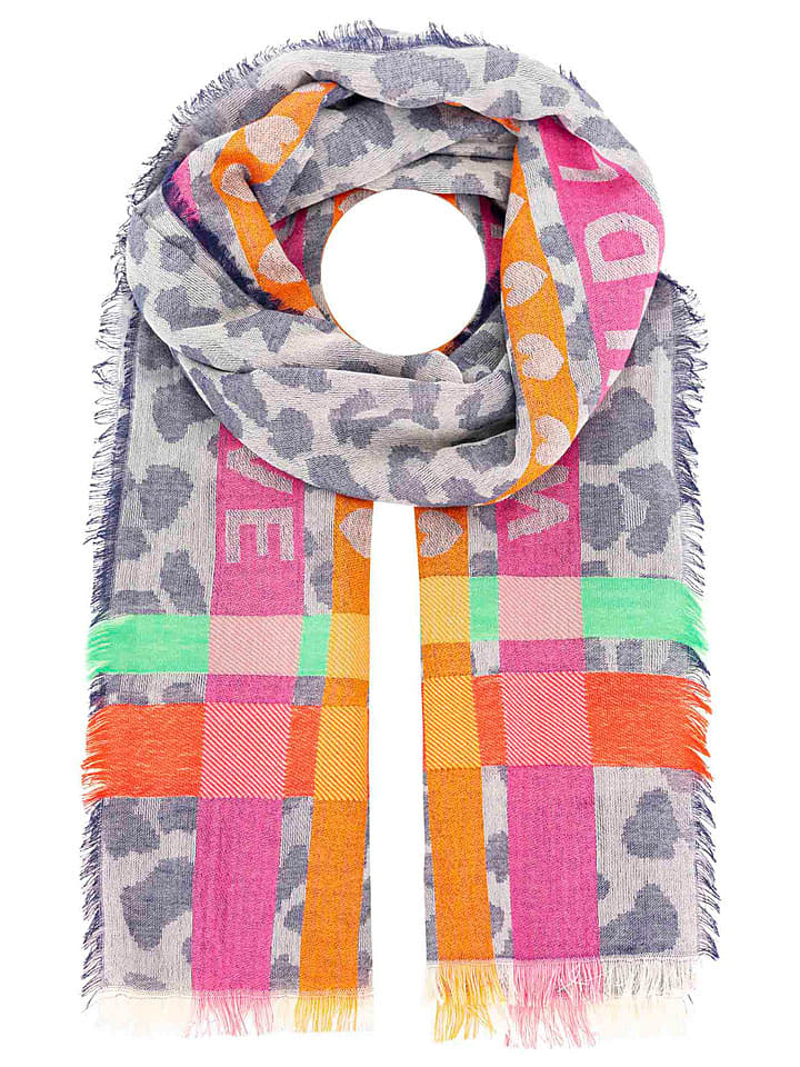 Zwillingsherz Szal ze wzorem rozmiar: onesize