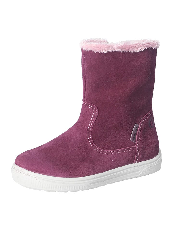 Ricosta Skórzane śniegowce "Lydia-S" w kolorze różowym rozmiar: 34