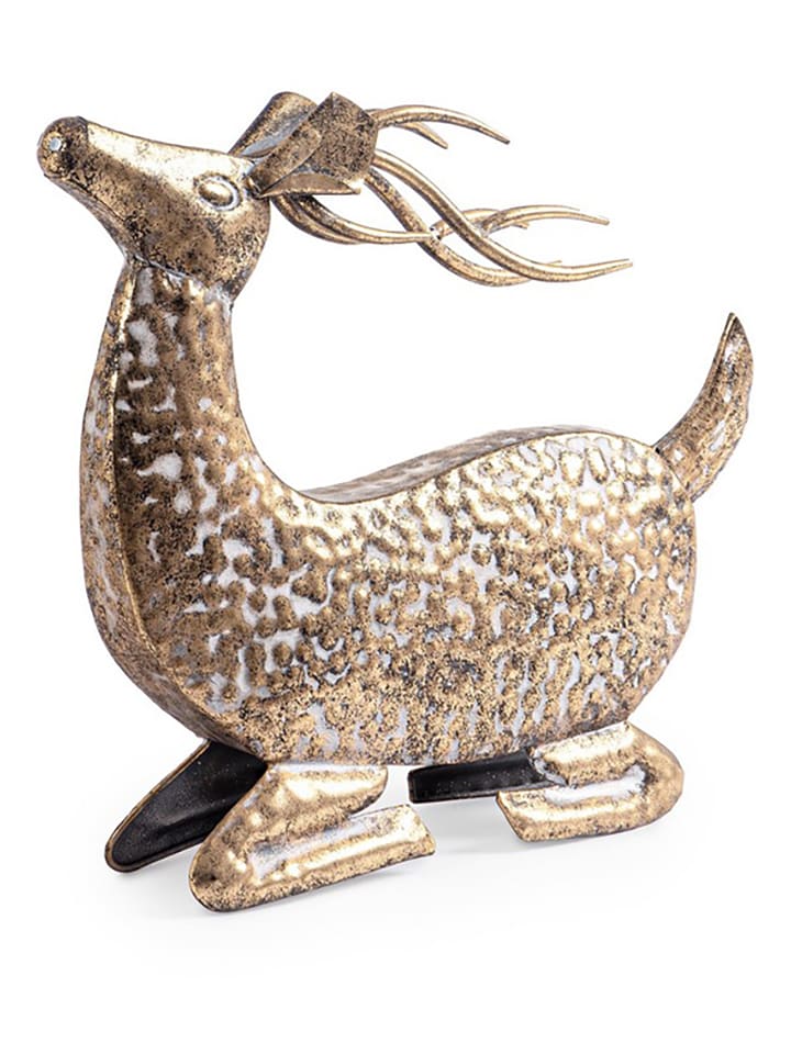 Bizzotto Figurka dekoracyjna "Bryanna" w kolorze złotym - wys. 42,5 cm rozmiar: onesize