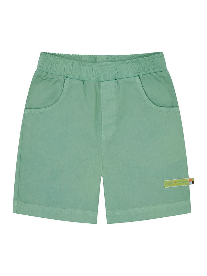 loud + proud Bermudy w kolorze zielonym rozmiar: 110/116